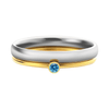 Anillos apilables con piedras de nacimiento y nombre personalizado - Moroveta