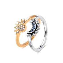 Cargar imagen en el visor de la galería, Anillos Sol y Luna celestiales - Moroveta