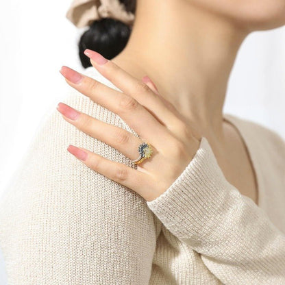 Anillos Sol y Luna celestiales - Moroveta