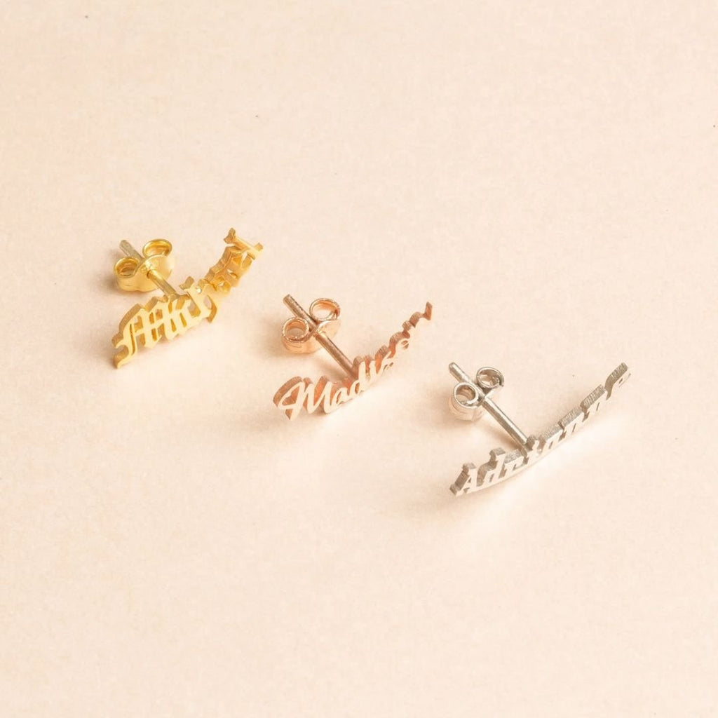 Aretes con nombres personalizados - Moroveta