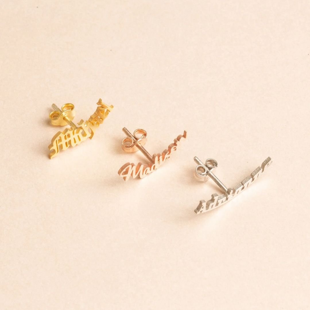 Aretes con nombres personalizados - Moroveta