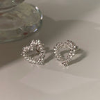 Aretes de corazón brillantes - Moroveta