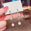 Aretes de perlas con cristales - Moroveta