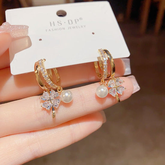 Aretes de trébol Sara - Moroveta