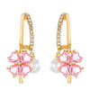 Aretes de trébol y perla Nala - Moroveta