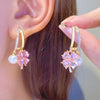 Aretes de trébol y perla Nala - Moroveta