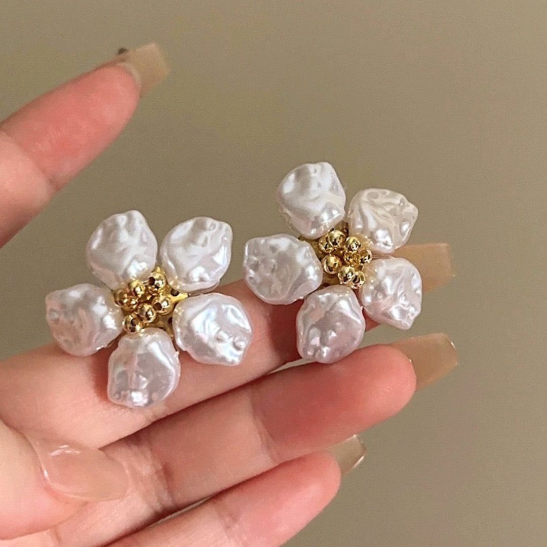 Aretes Flor de Nácar (Oferta 2x1) - Moroveta