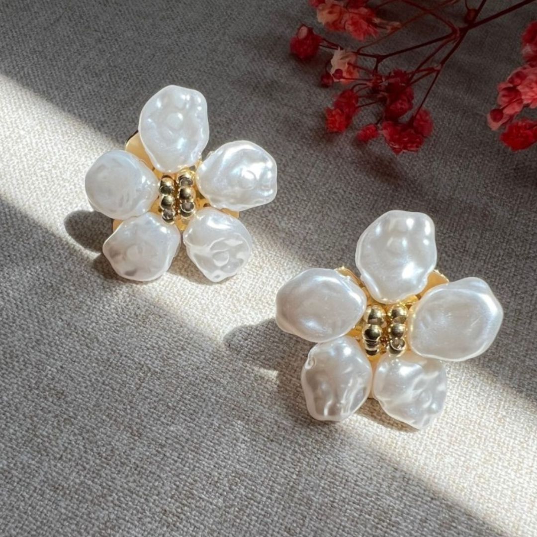 Aretes Flor de Nácar (Oferta 2x1) - Moroveta
