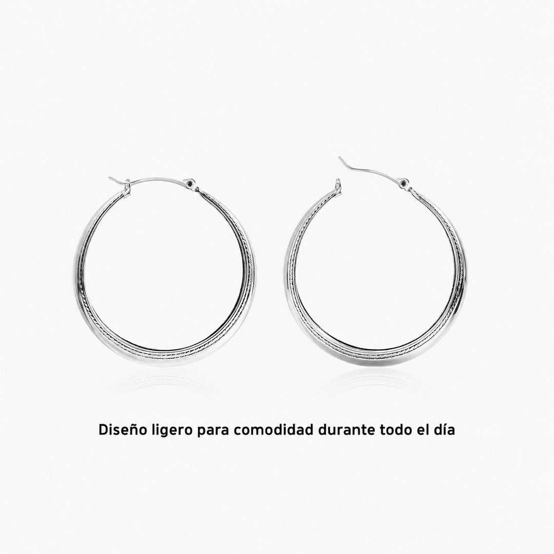 Aretes hoops livianos - Moroveta