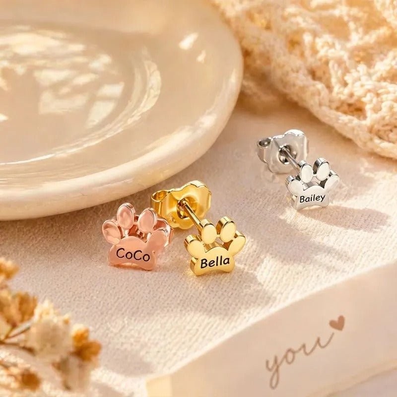 Aretes Huellita Personalizados - Moroveta