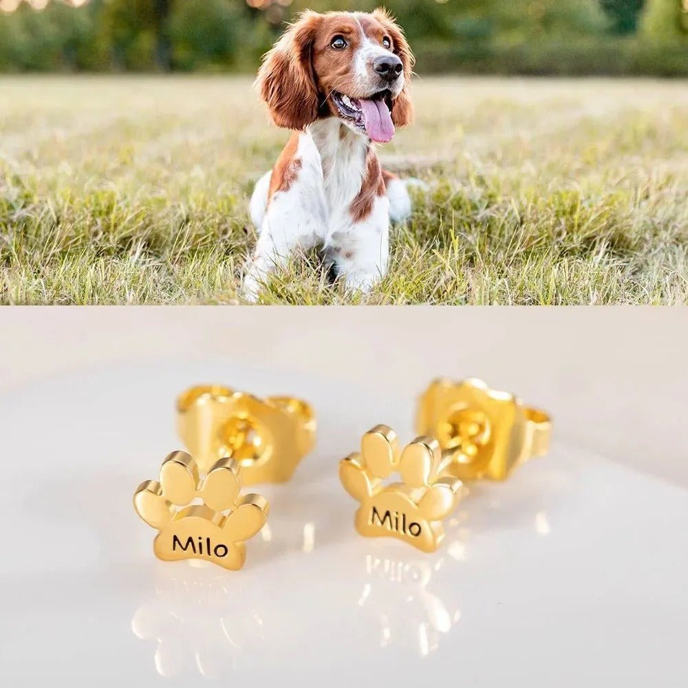 Aretes Huellita Personalizados - Moroveta