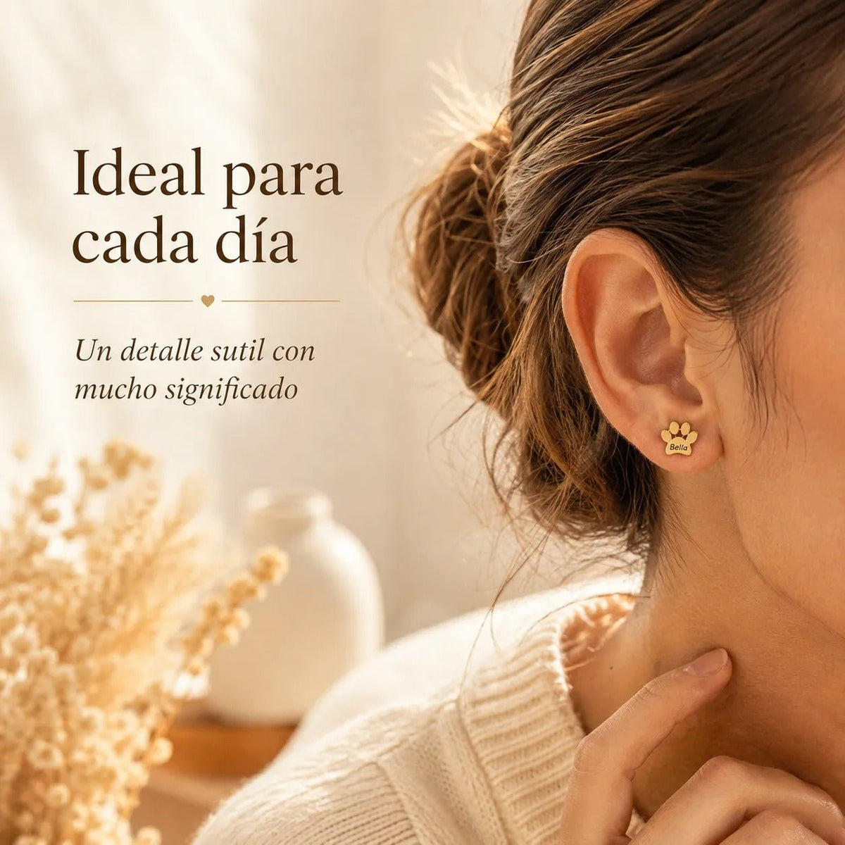 Aretes Huellita Personalizados - Moroveta