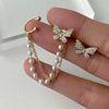 Aretes Mariposa con perlas - Moroveta
