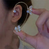 Aretes Mariposa pompón sin perforación - Moroveta