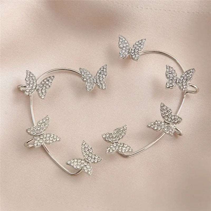 Aretes Mariposa sin perforación - Moroveta