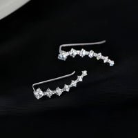 Aretes trepadores de strass - Moroveta