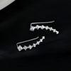 Aretes trepadores de strass - Moroveta