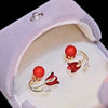 Aretes Tulipan Rojo - Moroveta
