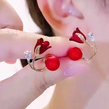 Cargar imagen en el visor de la galería, Aretes Tulipan Rojo - Moroveta