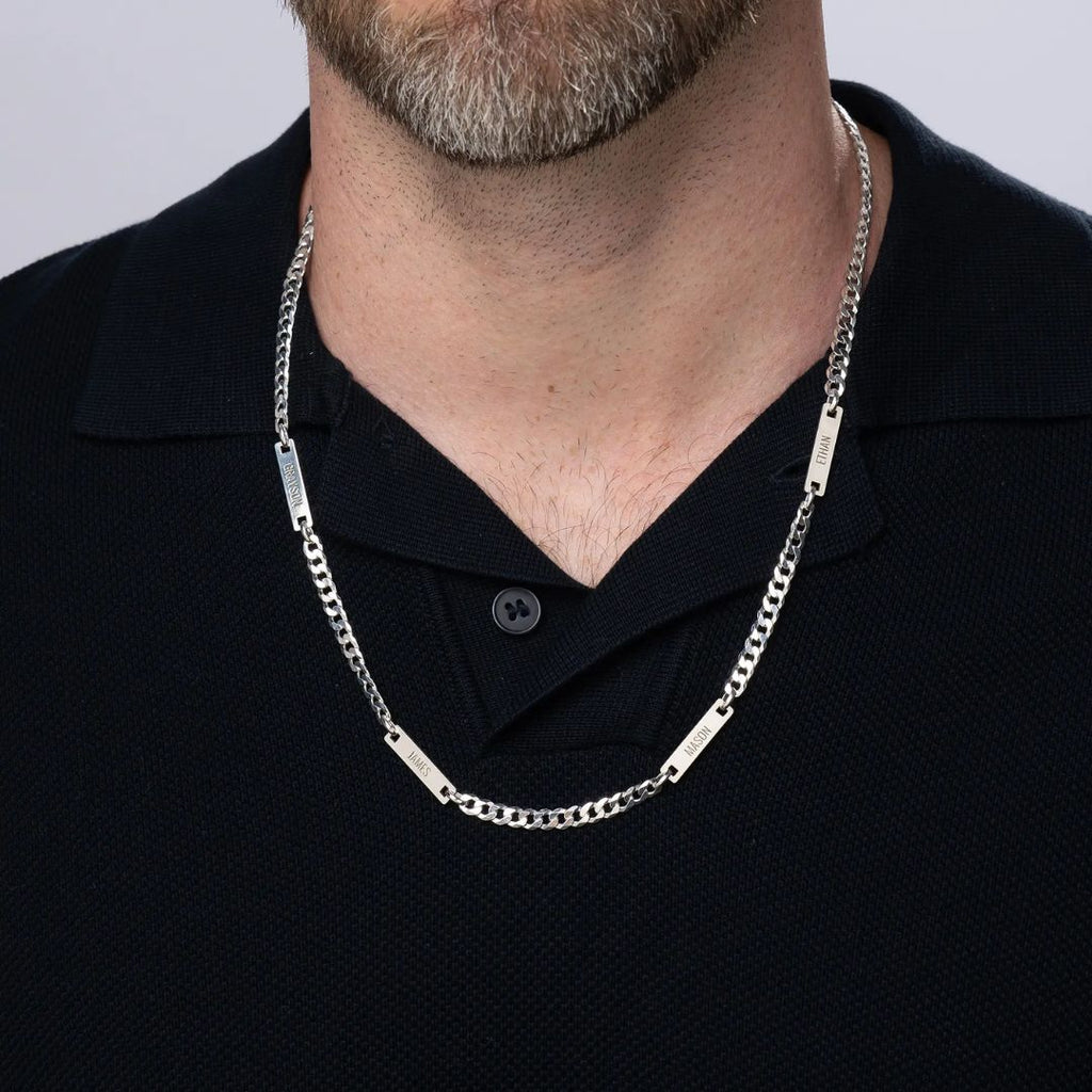 Cadena grabada para hombre - Moroveta