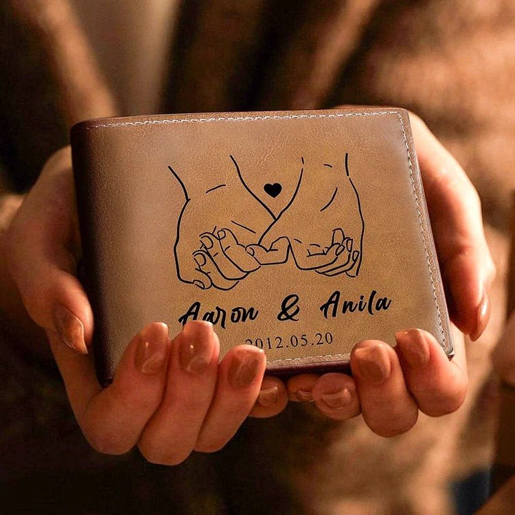 Cartera de cuero personalizada para parejas - Moroveta