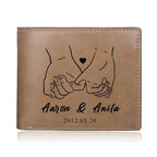 Cartera de cuero personalizada para parejas - Moroveta