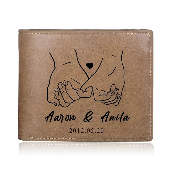 Cartera de cuero personalizada para parejas - Moroveta