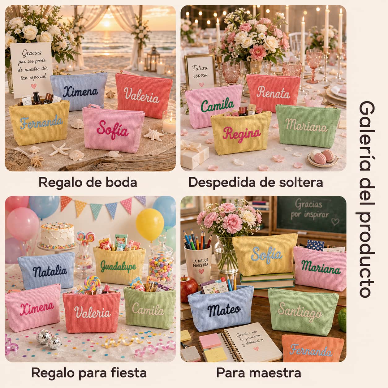 Cosmetiquera Personalizada con Nombre