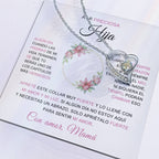 Collar "A mi preciosa hija - Mamá" con caja - Moroveta