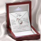 Collar "A mi preciosa hija - Mamá" con caja - Moroveta
