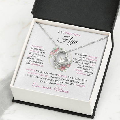 Collar "A mi preciosa hija - Mamá" con caja - Moroveta