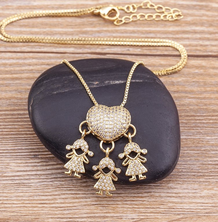 Collar Amor de Mamá - 1 a 5 colgantes - Moroveta