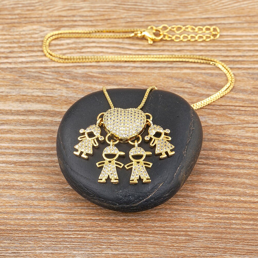 Collar Amor de Mamá - 1 a 5 colgantes - Moroveta