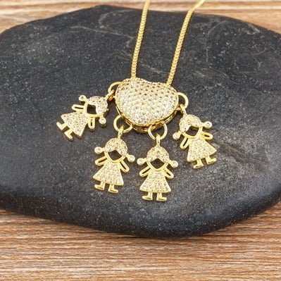 Collar Amor de Mamá - 1 a 5 colgantes - Moroveta