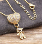 Collar Amor de Mamá - 1 a 5 colgantes - Moroveta