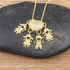 Collar Amor de Mamá - 1 a 5 colgantes - Moroveta