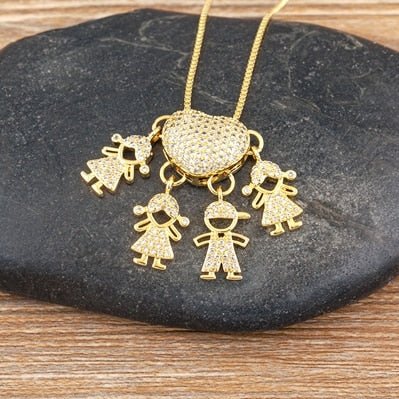Collar Amor de Mamá - 1 a 5 colgantes - Moroveta