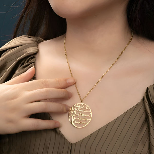 Collar Árbol de la vida con nombres - Moroveta