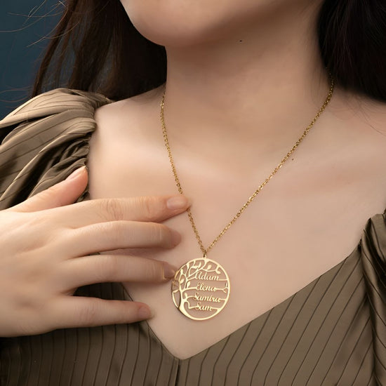 Collar Árbol de la vida con nombres - Moroveta