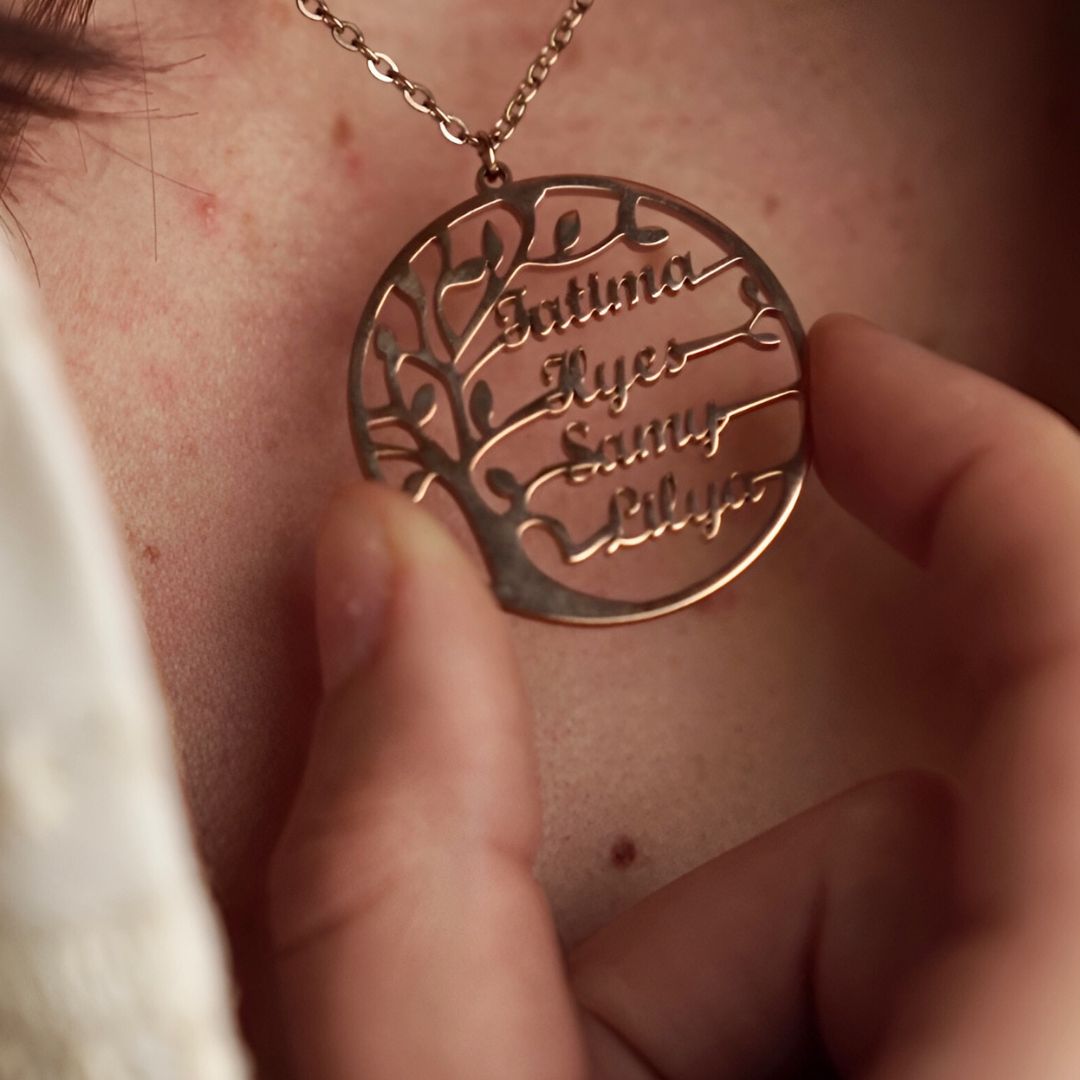 Collar Árbol de la vida con nombres - Moroveta