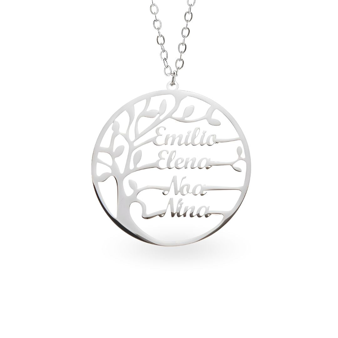 Collar Árbol de la vida con nombres - Moroveta