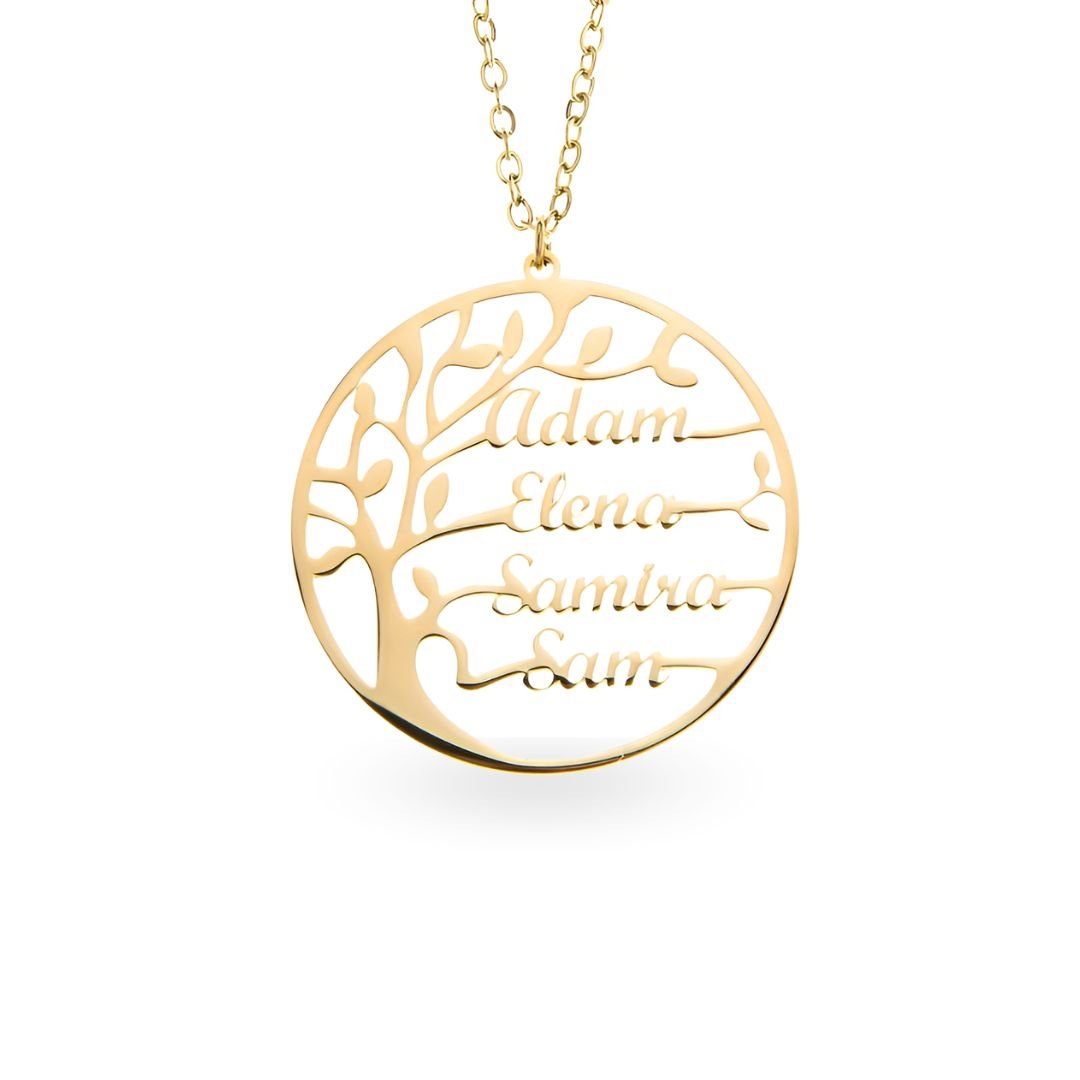 Collar Árbol de la vida con nombres - Moroveta