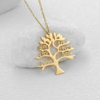 Collar Árbol de la Vida personalizado - Hasta 9 Nombres - Moroveta
