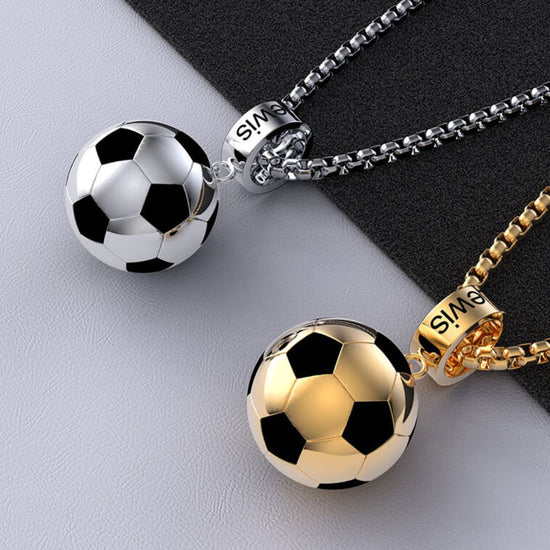 Collar balón de fútbol con nombre personalizado - Moroveta
