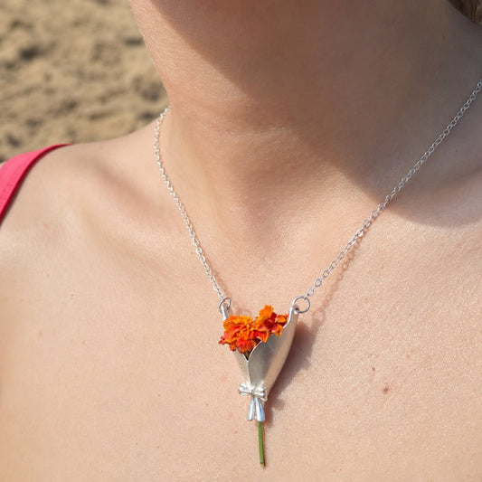 Collar bouquet porta flor - Moroveta