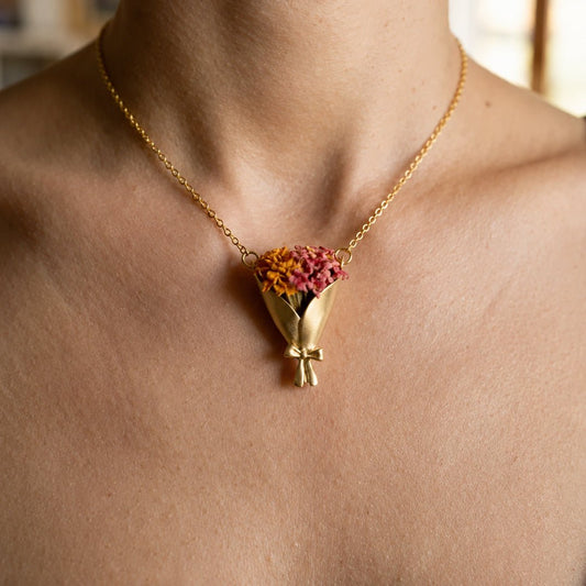 Collar bouquet porta flor - Moroveta