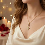 Collar Clavel Rojo - Moroveta