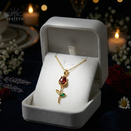 Collar Clavel Rojo - Moroveta