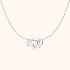 Collar con aros enlazados personalizados con nombres - Moroveta