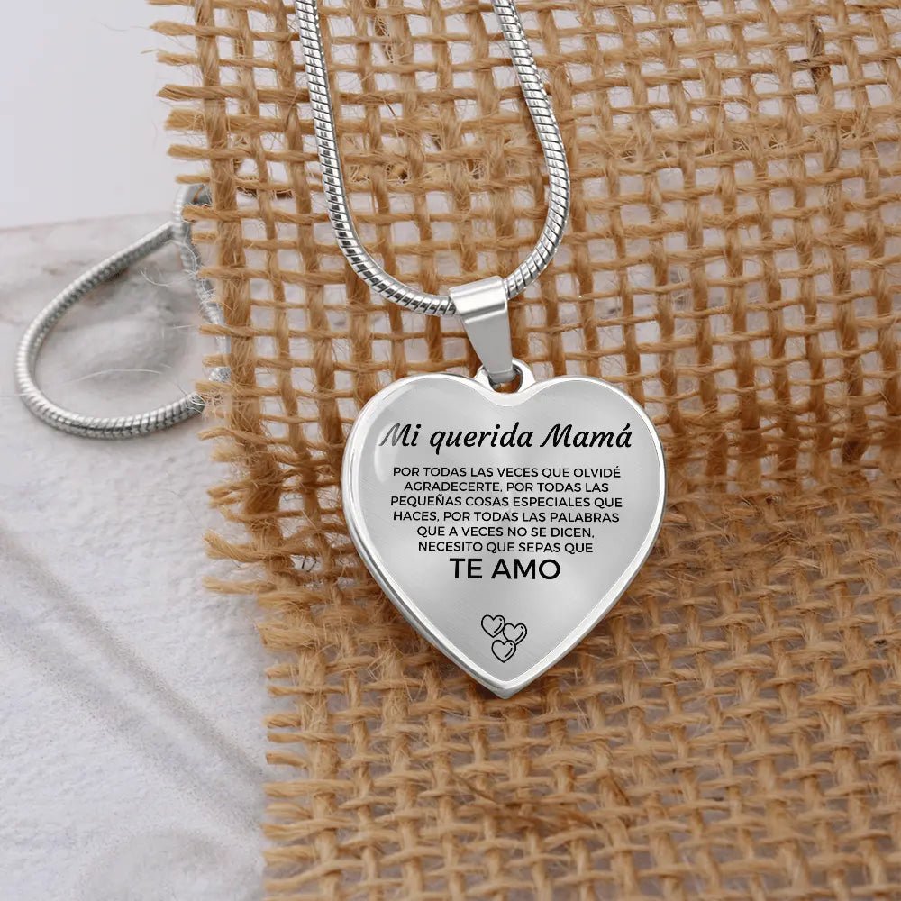 Collar con colgante - A mi Mamá - Moroveta